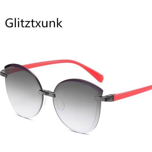 Glitztxunk New Children Sunglasses Boys Girls UV400 2020 Glasses Brand Kids Sun Glasses For Girls Fashion Frameless Eyewear