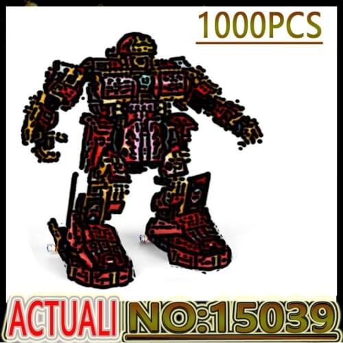 Hot MK15039 Remote Control Building Blocks Motorized Mk Buster Robot Model 1000pcs Assembly Bricks Kids Birthday Christmas Gifts