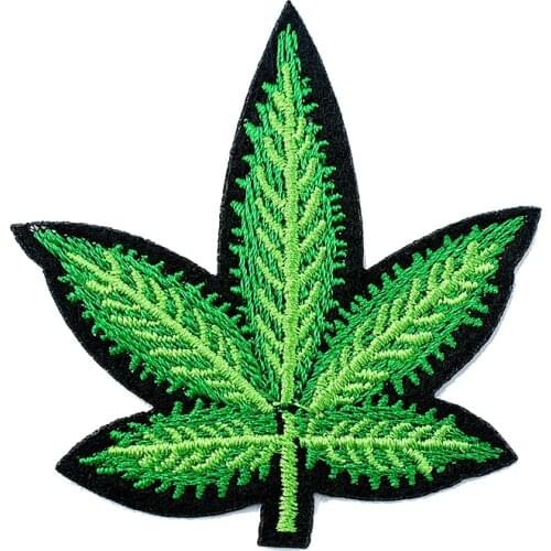 Leaf (Size:6.5x6.9cm) DIY Patch Cloth Badges Embroidered Applique Sewing Clothes Stickers Garment Apparel Accessories