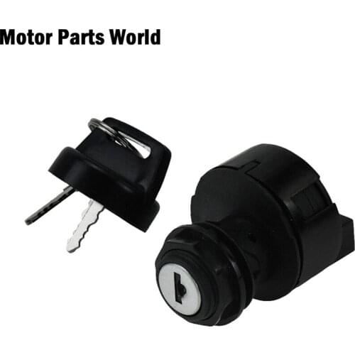 Motorcycle Black 4 Pin Ignition Key Switch With 2 Keys Start Engine Lock Plastic For ATV For Polaris Sportsman 500 2000 2001