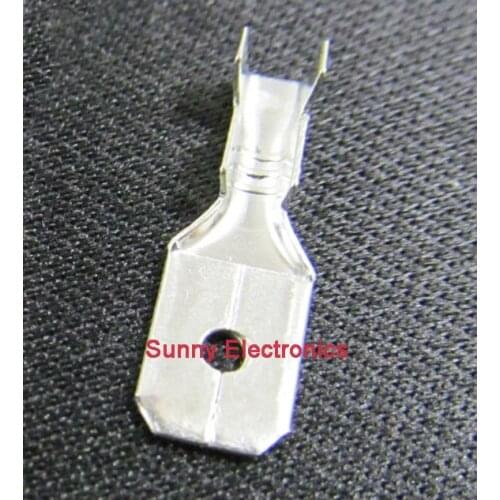 New 2000 PCS 6.3mm Crimp Terminal Male Spade Connector faston Free shipping