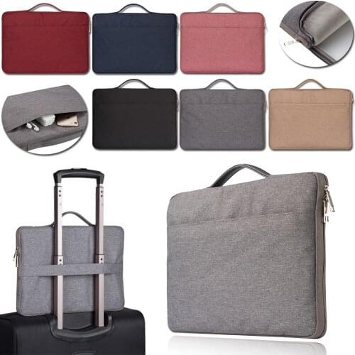 Solid Laptop Bag Sleeve Handbag Notebook Carrying Case Suitable for Apple Macbook Pro 15/Macbook Pro 16 Computer Bag