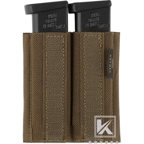 KRYDEX Spiritus Style Pistol Elastic Built-in Magazine Holder Double Magazine Insert Pouch For Micro Fight MK3 MK4 Chest Rig CB