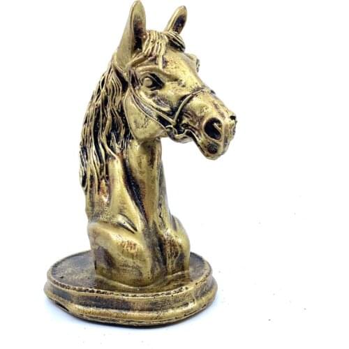 Premium Special Design Big size Gold (Gold) Horse Head Statue A1