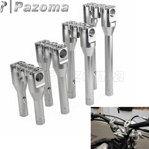 1-1/2" Motorcycle Handlebar Straight Riser 38mm Aluminum Clamp Handle Risers for Harley Dyna Street Bob Softail Sportster XL