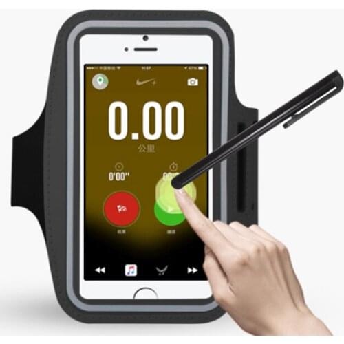 Pen + 5.1 inch Gym Case for Samsung S5 S6 S7 Sports Jogging ArmBand Bag for Huawei P10 Phone Holder Universal Running Arm Band