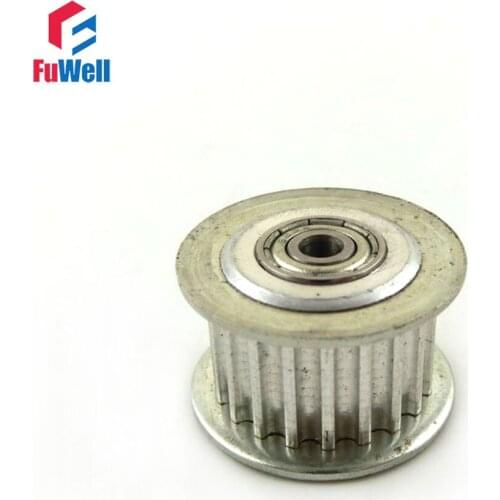 2pcs HTD3M 20T Timing Idler Pulley 11/16mm Belt Width Bearing Synchronous Gear Wheel 20 Teeth 3/4/5/6mm Bore Idle Belt Pulley