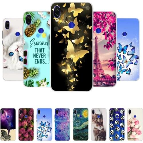 Fashion Flowers Silicone Case For Xiaomi Redmi 7 Phone Case For xiaomi Redmi Note 7 S2 Note 5 Pro 5a Prime Cover Bumper Cases
