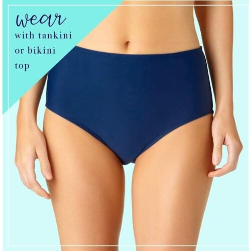 High Waist One Piece Conservative Women Bikini Bottom Shorts Elactic Swimwear Bathing Suit Beachwear Thong Shorts Wholesale YJ