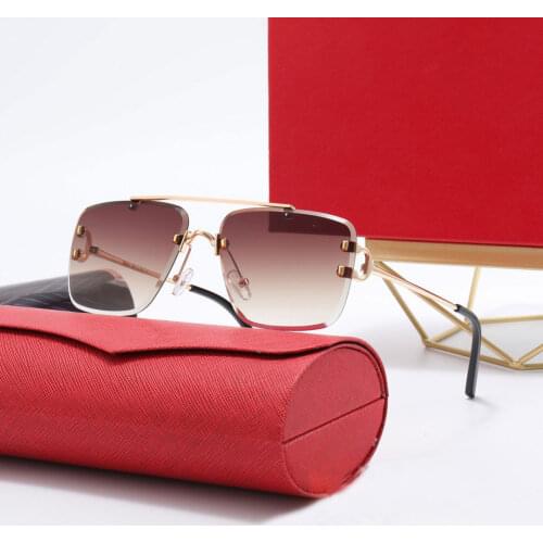 Carter Wire C Designer Diamond Cut Sunglasses Men Sunglasses Tones For Women Luxury Brand Vintage Sun Glasses Sun