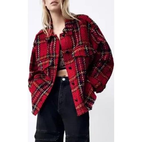 Женские красные рубашки UETEEY China At AliExpress