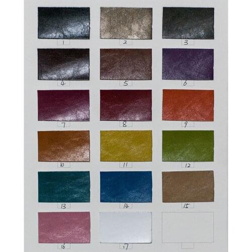 17 colors oily crack pattern Microfiber leather material 1.0MM thickness