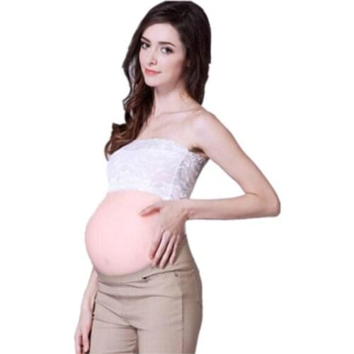 2000g Fake Belly Month Pregnant Pregnancy Baby Bump Silicone Prosthetics Tummy Body Shaper Bodysuit Top Selling Product In 2019
