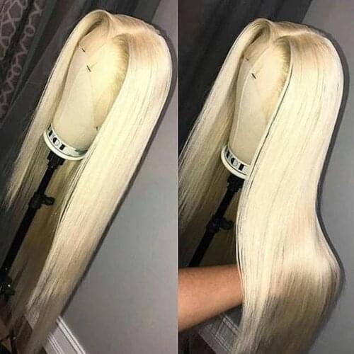 613 Transparent color Lace Front Wig 26'' Honey blonde Human Hair Wigs Straight Remy Pre Plucked 13x6 Deep Part for White Women