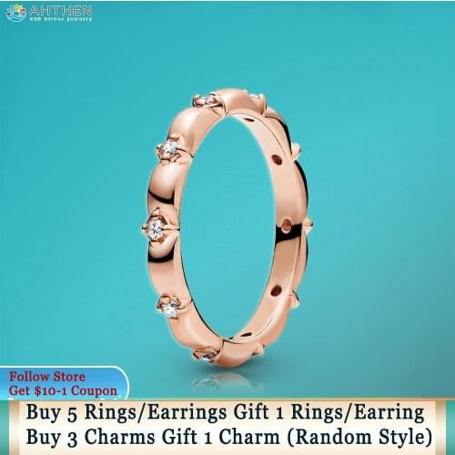 Ahthen Women's Gold Rings