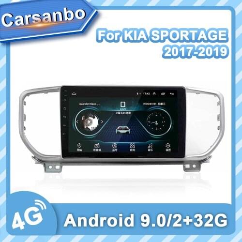 Carsanbo Android 9.0 System Car Navigation GPS for Kia Sportage 2016-2019 Car Radio Multimedia Video Player IPS Navigation