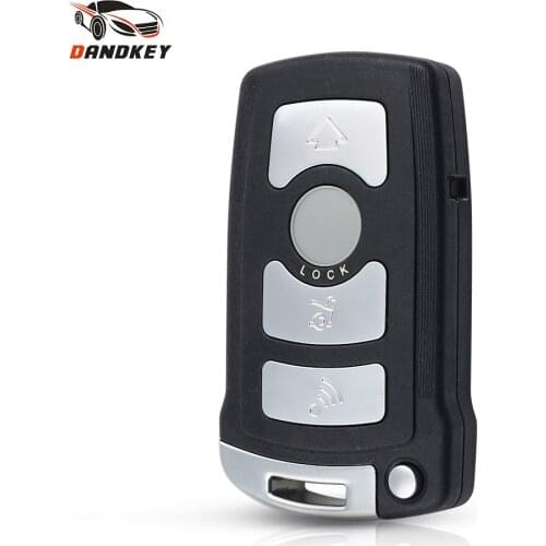 Dandkey 10pcs For BMW 7 Series E65 E66 E67 E68 745i 745Li 750i 750Li 760i Car Key Fob 4 Buttons Remote Key Shell Case Cover