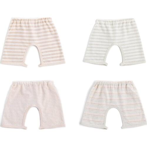 Colored Cotton Newborn Baby Pants with Open Crotch Spring Summer Trouser Children Boys Girls Toddler Clothes For 0-1 Years