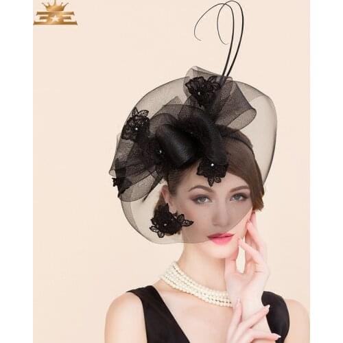 Ladies Linen Wedding Fedora Hat Classic Women Pillbox Hat with Veil Derby Party Cap Retro Hat Jockey Club Banquet Formal B-8152