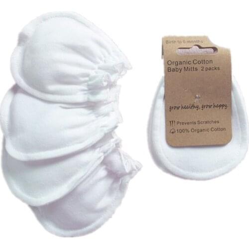 Nice Quality Baby Mittens Solid Organic Cotton Infants Gloves Newborn Boys & Girls Glove HP005