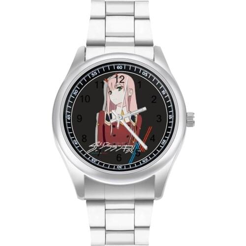 Darling In The Franxx Quartz Watch Steel Photo Wrist Watch Female Fishing Simple Cheap Wristwatch