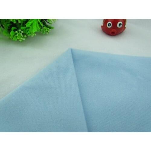 9225# Light Blue Color Loop Fleece fabric can stick by Magic tape/DIY sewing Stuffed toys sofa brushed velboa velvet(1 meter)