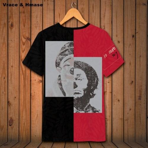 Clown pattern creative printing oversized hip hop short sleeve t shirt Summer 2018 New quality soft comfortable t shirt menS-6XL