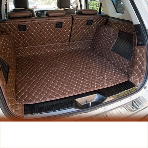 3D trunk mats for great wall haval H8 wearable fiber leather car trunk mat cargo liner 2015 2016 2017 2018 2019 2020