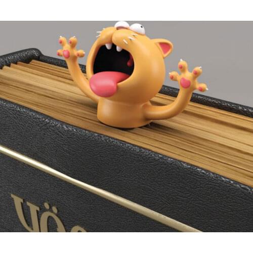 Creative 3D Stereo Cartoon Marker Animal Bookmarks Original Cute PVC Material Funny Children Gift Student School Stationery