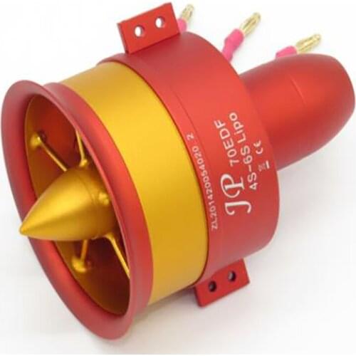 JP Metal-70mm 4s-6s Lipo Motor, EDF Jet Ducted Fan, 12 Blades, 1PCS, Electric for RC Airplane Model, Accessories, 3055, 2250KV P
