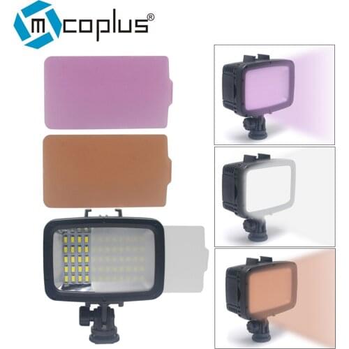 Mcoplus 60pcs 1800LM Underwater Lamp Waterproof Video LED Light for GoPro Hero 4 3 SJCAM SJ4000 Xiaomi Sports Action Camera