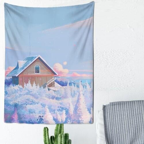 Cute Room Decor Clouds Starry Tapestrys Universe Wall Hanging Child Room Dorm Tapestries Art Home Psychedelic Kawaii Room Decor