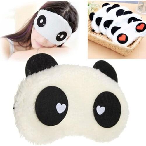 Cartoon Eye Sleeping Mask Blinder Patch Elastic Strap Eyeshade for Women Girls (Pink)