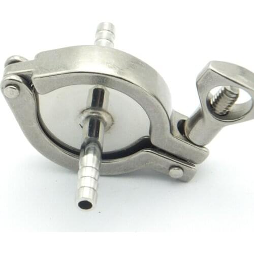 304 Stainless Steel Sanitary Pipe Fitting Set 19mm Hose Barb Ferrule + 1" Tri Clamp + Silicon Gasket For Home Brew