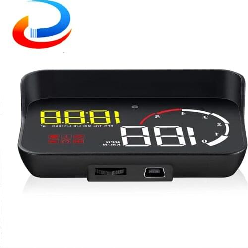 HUD M10 Head Up Display HUD Display Car OBD OBD2 HUD Car Projector Digital Speedometer Car Speed Security Alarm PK D3000