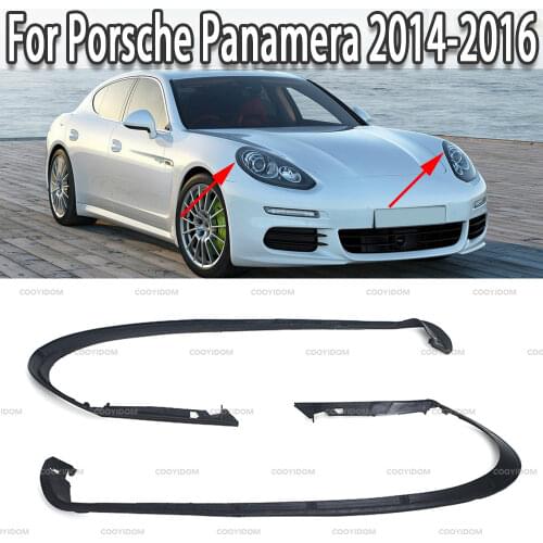K-Car Headlight Rubber Sealing Strip Trim Headlamp Decorative Strip For Porsche Panamera 2014 2015 2016