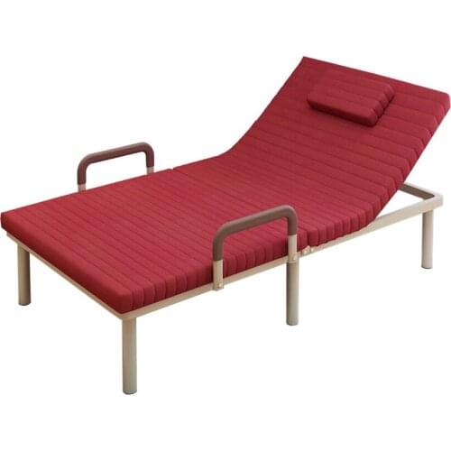 B901 Folding Bed 90x190x50CM Single Simple Lunch Home Office Nap Simple Lunch Recliner Bed Lounge Chair With Adjustable Backrest