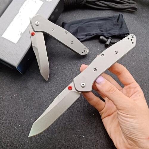940 Folding Knife M390 Blade TC4 Titanium Alloy handle Camping Hunting Pocket Outdoor EDC Tool Utility Knife