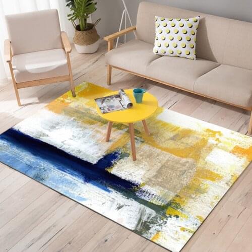 Modern abstract oil painting style Carpet High Quality Bedroom Living Room Sofa Rug Table Yoga Mat home Decorative Carpet Mat
