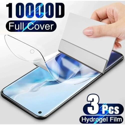3Pcs Screen Protector Hydrogel Film For OPPO R19 R17 R15 R11 R11S R9 R9S Pro Plus Protective Film For F19 F17 F11 Pro Not Glass
