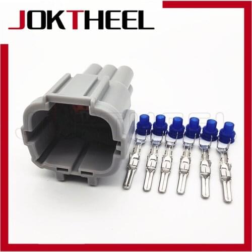 1-20 sets Sumitomo 6 pin male gray waterproof auto connector fog headlight daytime running plug for Teana 6188-0560 PB291-06127