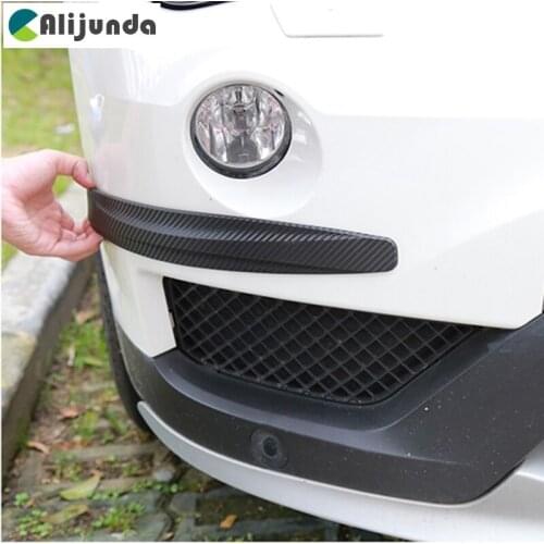 1 Pair Carbon Fiber Front&Rear Bumper Protector Corner Guard Scratch Sticker Protection for Land Rover Range Rover/Evoque/Freela