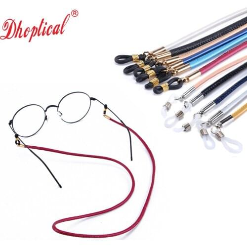 10pcs Pu eyeglasses cord eyewear holder for lady and girl fashion model sunglasses reading glasses use by dhoptical