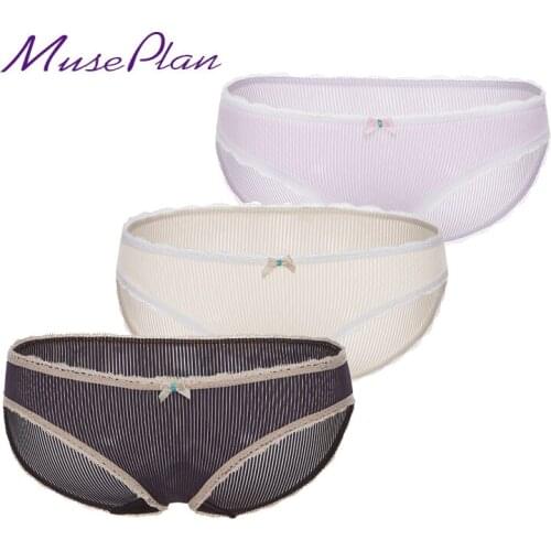 3piece a lot !seamless low-Rise women sexy lace lady cotton panties seamlessbriefs Plus Size girl underwear