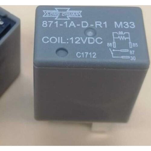 5pcs Original Car Relay 871-1A-D-R1 M33 12VDC Mg M3 Headlight Relay