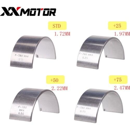 8Pcs Crankshaft Crank Shaft Connecting Rod Bearing STD Oversize +0.25 +0.5 mm For HONDA CBR400 RR CBR400RR NC23 NC29 VFR400 NC30