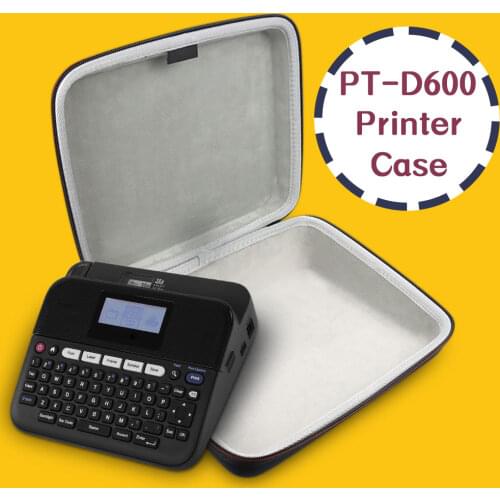 Absonic use for Brother tze231 P-Touch D600 PT-D600 ptD600 Label Maker Case Carrying Protective Box Portable Travel Business Bag