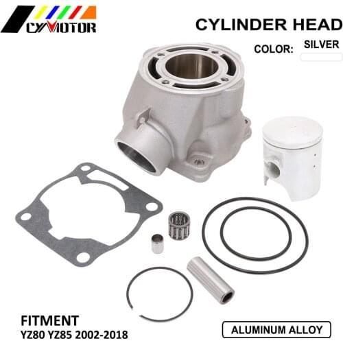 For YAMAHA YZ80 YZ85 YZ 80 85 2002-2018 Engine ATV Quad Dirt Bike Motorcycle Cylinder Head Assembly with Gaskets Pistons Set