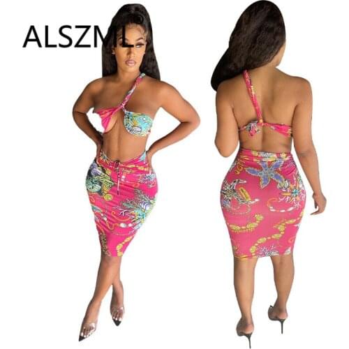 Women Fashion Clothes Set Female Summer Tracksuit Crop Top And Mini Skirt Outfits 2 Pieces Set
