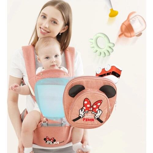 Disney Ergonomic Baby Carrier Backpack Infant Sling Toddler Waist Wrap Carrier Baby Holder Kangaroo Hipsit Mickey Harness